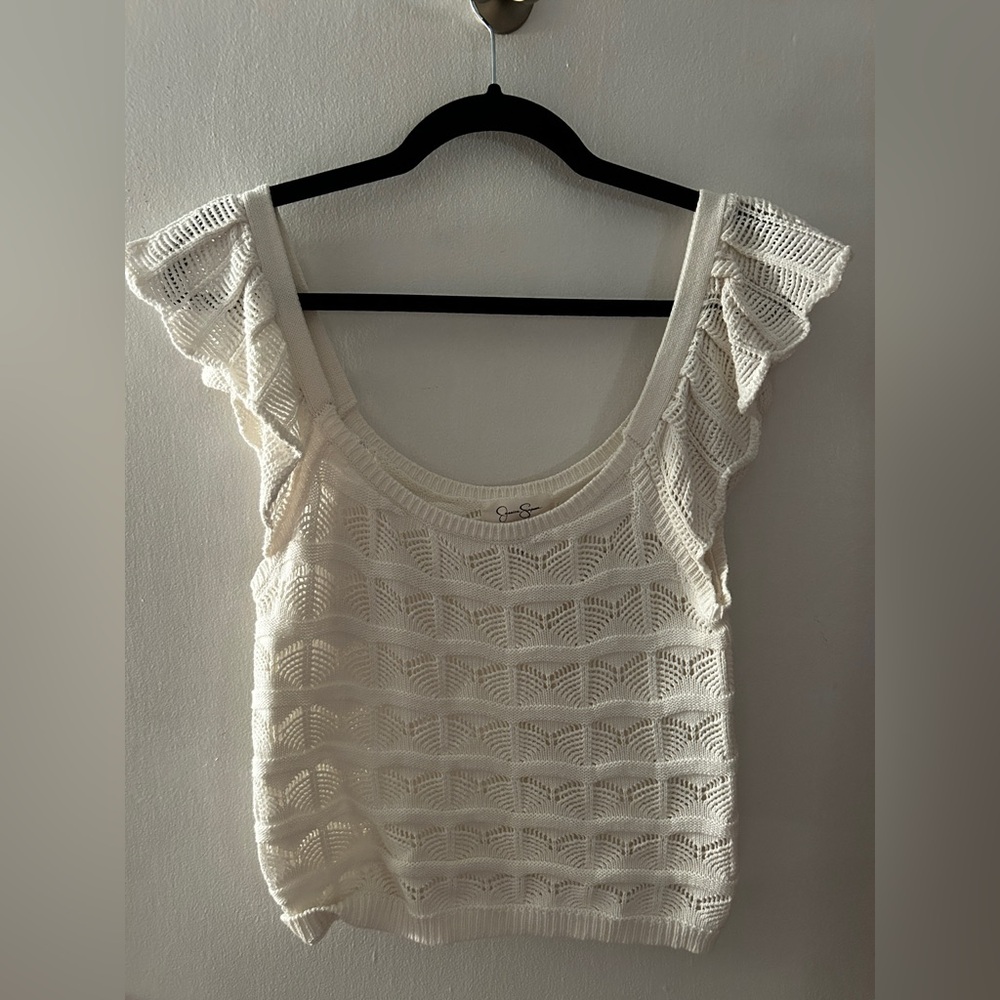Jessica Simpson Cream Knit Top